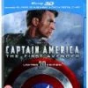 Promo 💯 Captain America: The First Avenger (Blu-ray 3D + Blu-ray + DVD + Digital Copy) Blu Ray - Hugo Weaving, Natalie Dormer  🔔
